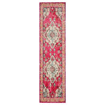 Safavieh - Safavieh Monaco Collection MNC243 Rug, Pink/Multi, 8' X 10' - Free-spirited and vibrantly colored, the Safavieh Monaco Collection imparts boho-chic flair on fanciful motifs and classic rug designs. Contemporary decor preferences are indulged in the trendsetting styling and addictive look of Monaco. Power-loomed using soft, durable synthetic yarns creating an erased-weave patina that adds distinctive character to room decor.
