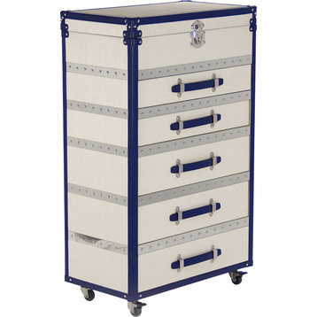Adalyn Cabinet - White, Blue