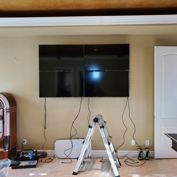 Mr. K's New Game Room with quad TV Video Wall
