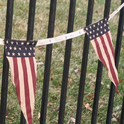 Old Glory Pennant Banner - Holiday Decorations