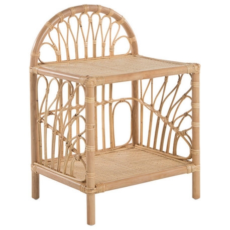 Rattan Loop Nightstand, Natural