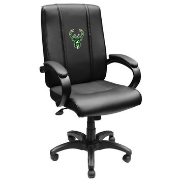 Milwaukee Bucks Executive Desk Chair Black