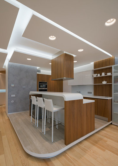 Современный Кухня by Kerimov Architects