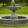Parisienne One Tier Outdoor Water Fountain, Natural