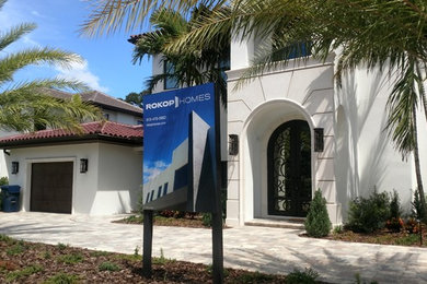 Mediterranean exterior home idea in Tampa