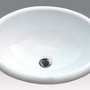 Hand Painted Sink AP-1505 "Shield" Burnished Platinum Donna Drop-In Sink.