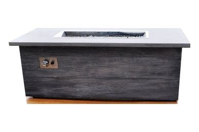 Concrete fire pit table