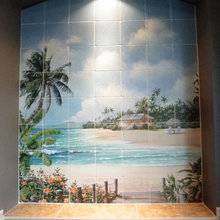 Bathroom murals