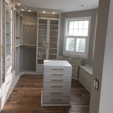 California Closets - Island Walk in Tuscan Moon with Brass