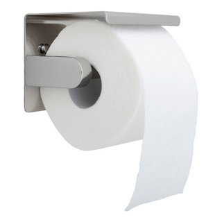 DW Straight 5 Chrome, Freestanding Toilet Paper Holder in Polished Chrome