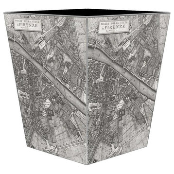Firenze Italy Map Wastepaper Basket