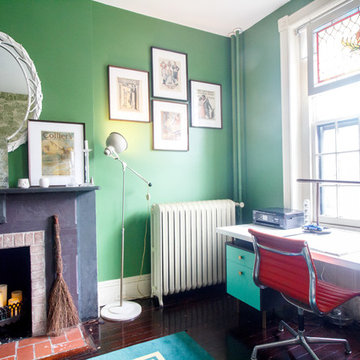 My Houzz: Vibrant Victorian Row House With Midcentury Style