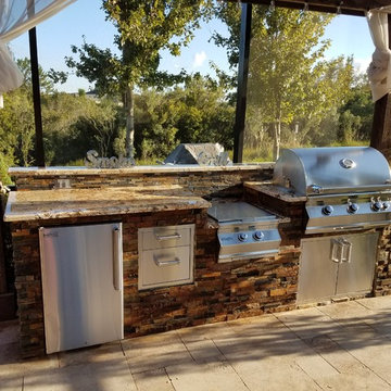 Stone Outdoor Kitchen Wesley Chapel