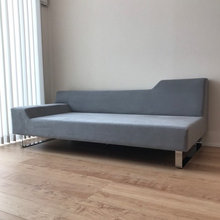 シエスタソファ2.5P/HCグレー/クロムメッキ