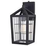 Vaxcel - Vaxcel T0589 Gage 1-Light Outdoor Wall Sconce in Farmhouse and Rectangular Style - We took the best of both farmhouse and industrialGage 1-Light Outdoor Volcanic Black and C *UL: Suitable for wet locations Energy Star Qualified: n/a ADA Certified: YES  *Number of Lights: 1-*Wattage:60w Incandescent bulb(s) *Bulb Included:No *Bulb Type:Incandescent *Finish Type:Volcanic Black