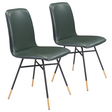 Var Dining Chair, Set of 2 Green