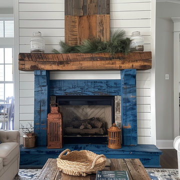 Colored Fireplace Mantels