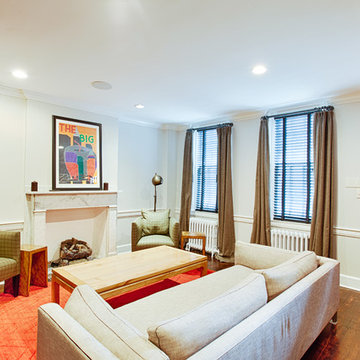 Center City Philadelphia Row House Living Room