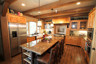 Mountain style kitchen photo in Other