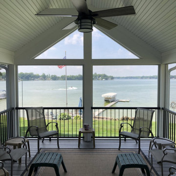 Screenroom Addition and Deck on Gun Lake