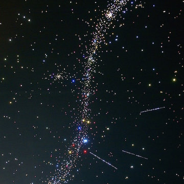 Fiber Optic Star Ceiling Bathroom with Milky Way + Shooting stars