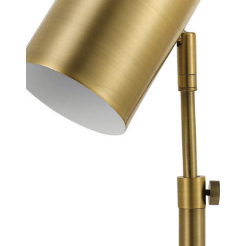 Pratt 18" Matte Brass Desk Lamp