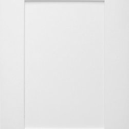 Cabinet Door Styles - Ice White Shaker - Kitchen Cabinetry
