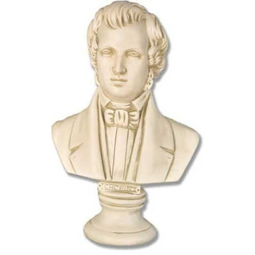 Chopin Bust Med 16, Composers Busts