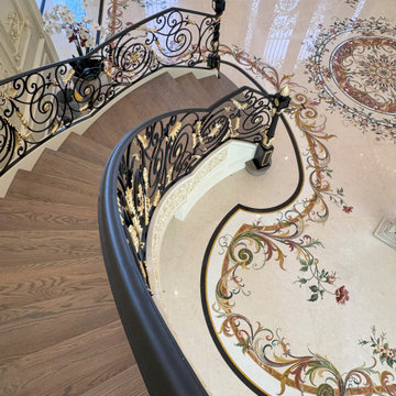 Project #135 | A Vibrant Double Curved Staircase