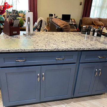 Custom Blue Cabinetry