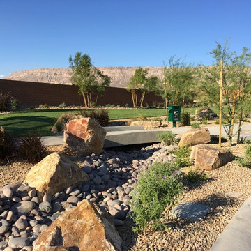 Dry Creek Bed with Bridge