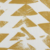 Triad Gold Printed Cotton Twill Curtain Single Panel, 50"x84"