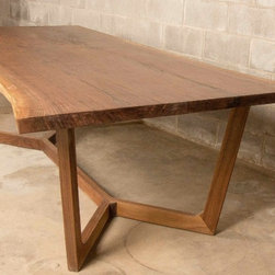 Bowbase Walnut Live Edge Dining Table - Furniture