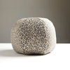 Leopard Sphere Pillow, Castle Gray