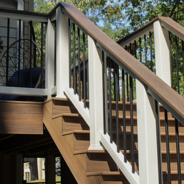 Marietta, GA Deck Resurface and Deck Extension with Trex Enhance Natural Series