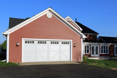 Design ideas for a mid-sized country attached two-car garage in DC Metro.