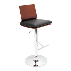 Koko Bar Stool - CHERRY/BLACK - Bar Stools And Counter Stools