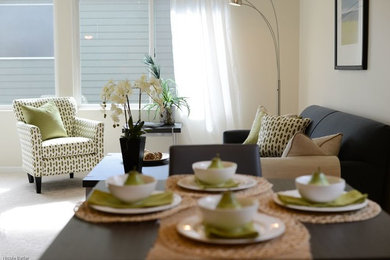 Inspiration for a timeless living room remodel in Seattle