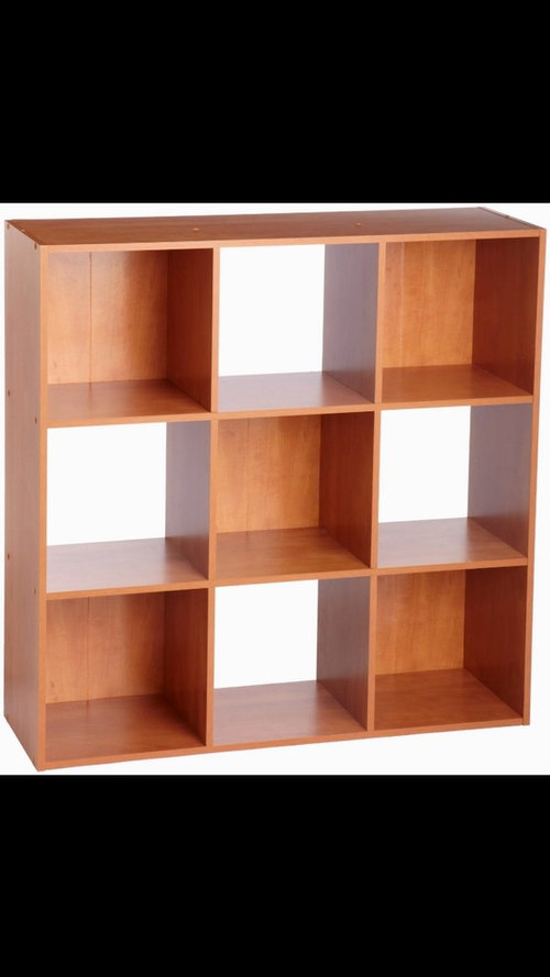 Painting a wood cube organizer