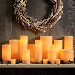 Flameless Candles in Family Room - Accessories and Decor