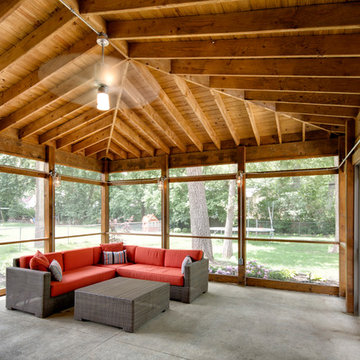 Rustic Kitchen and Screen Porch Addition