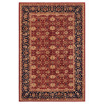 Bareens Designer Rugs - Oriental Ziegler Joanna Red Blue Hand-Knotted Wool Rug - 9'2'' x 11'8'' - Enhance the ambiance of your home with this magnificent Persian-influenced Turkish hand-knotted rug made by skilled artisans capable of creating the most exceptional vegetable dyes and hand-spun wool. This exquisite handmade rug is a one-of-a-kind Peshawar Kafkaz, otherwise identified as Chobi, Chobi Peshawar, Oushak, or Ziegler rug. These handmade rugs are crafted in Pakistan utilizing superior-quality wool imported from Australia, New Zealand, and Korea in two types of weaves: the Persian weave and the Mori weave. This rug is meticulously crafted by hand using the finest natural vegetable dyes extracted from local plants. The artisans use a blend of hand-spun local and fine merino wool, resulting in a rug with a compelling texture, higher lanolin content, and longer staple. The artisans occasionally incorporate natural or artificial silk into the pile to enhance specific motifs. The finished product is an awe-inspiring execution of flawless design and an understated palette that exudes elegance.
