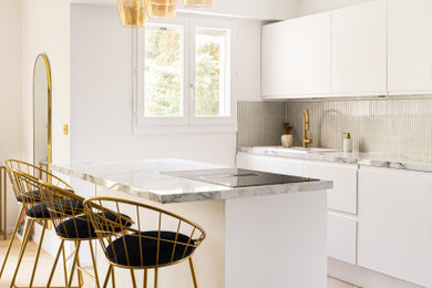 Idées déco pour une cuisine contemporaine.