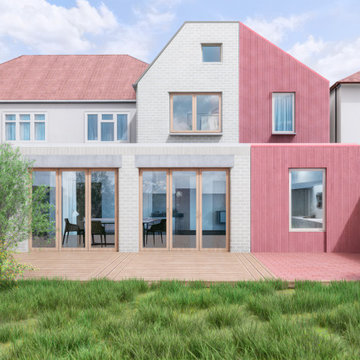 House of Thirds - Contemporary Extension to Home in Wembley