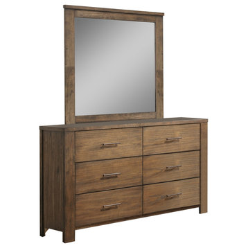 Brayden Drawer Dresser, With Mirror