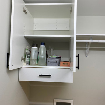 Laundry Wall Cabinet with Pull-out Drying Rack