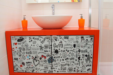 Example of a trendy home design design in Other