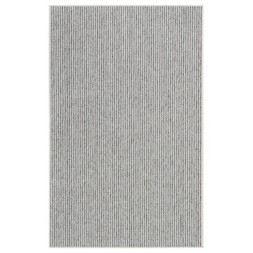 Nourison Textured Home 2'2" x 3'9" Ivory Grey Farmhouse Indoor Area Rug