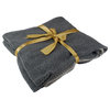 Gray Knit Rectangular Throw Blanket 50" x 60"