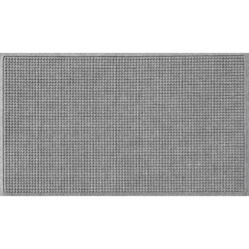 Squares 3x5 Indoor/Outdoor Door Mat, Medium Gray